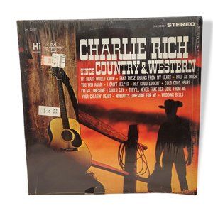 Charlie Rich "Sings Country & Western" SHL-32037 Hi Records Vinyl LP Record
